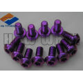 gr5 titanium purple bolts button head m5*12